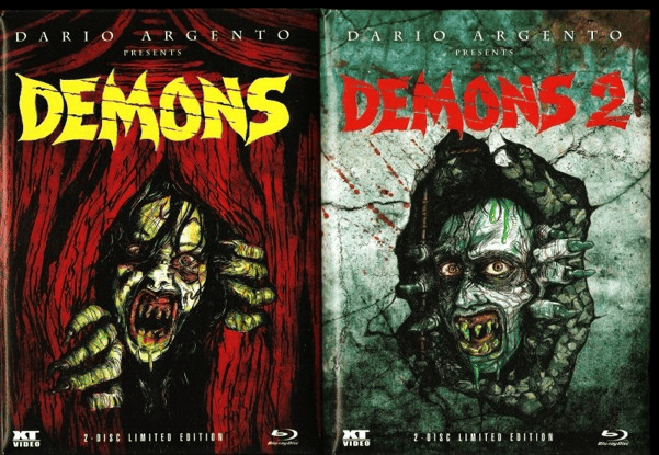 Demons 1 + 2 XT Mediabooks wattiert limitiert Dämonen (Blu-ray)