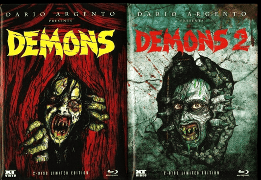 Demons 1 + 2 XT Mediabooks wattiert limitiert Dämonen (Blu-ray)