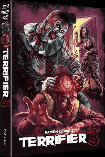 Terrifier 3 (Uncut, Limited Mediabook, 4K Ultra HD+Blu-ray+DVD, Cover L) (2024) [FSK 18] [4K Ultra HD]