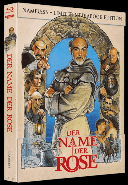 Der Name der Rose (Limited Mediabook, 4K Ultra HD+Blu-ray, Cover A) (1986) [4K Ultra HD]
