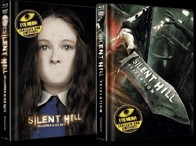 Silent Hill (Limited Mediabook, Blu-ray+DVD, Cover B) (2006) [Blu-ray] + Silent Hill: Revelation (Limited Mediabook, Blu-ray+DVD, Cover A) (2012) [Blu-ray]