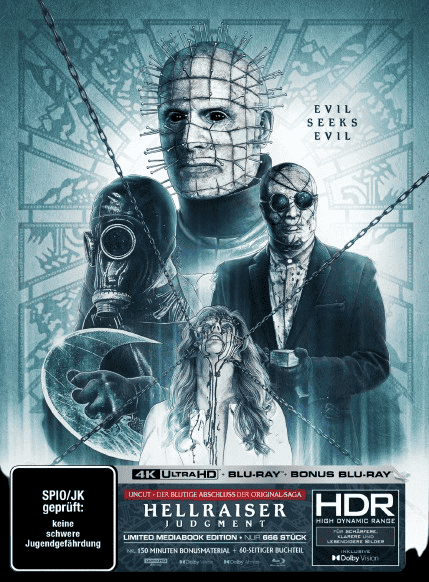 Hellraiser: Judgment (Limited Mediabook, 4K Ultra HD+2 Blu-ray's, Cover B) (2018) [FSK 18] [4K Ultra HD]