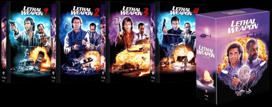 Lethal Weapon 1-4 Collection (4 Mediabooks im Schuber, 5 Blu-ray+3 DVDs, Cover A) [FSK 18] [Blu-ray]