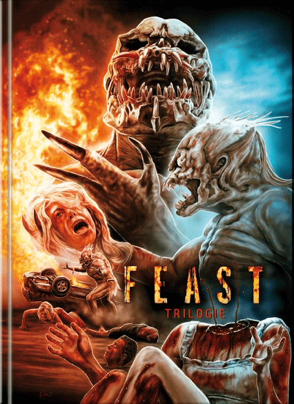 Feast Trilogie (3 Disc Limited Mediabook, Cover A) [FSK 18] [Blu-ray]