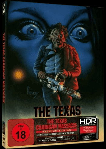 The Texas Chainsaw Massacre (Limited Mediabook, 4K Ultra HD+2 Blu-ray's, Cover US-Video) (1974) [FSK 18] [4K Ultra HD]