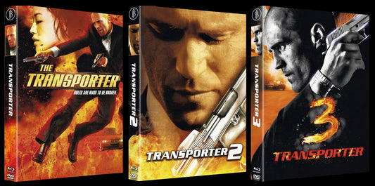 Transporter 1 + 2 + 3 im Einzel Mediabook in der Covervariante B (Blu-ray+DVD)