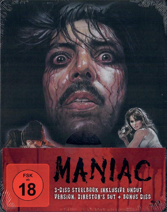 Maniac Steelbook 3-Disc inklusive Uncut Version, Director's Cut + Bonus Disc [Blu-ray]