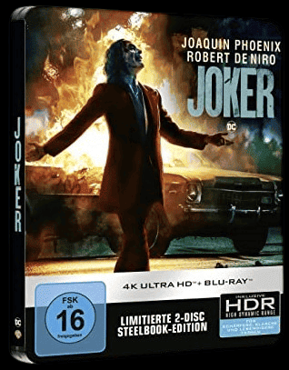 Joker (Limited Steelbook, 4K Ultra HD+Blu-ray) (2019) [4K Ultra HD]