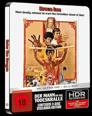 Bruce Lee - Der Mann mit der Todeskralle (Limited Steelbook, 4K Ultra HD+Blu-ray) (1973) [FSK 18] [4K Ultra HD
