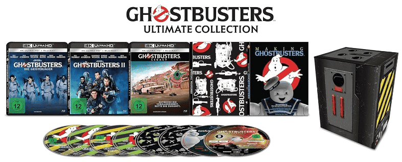 Ghostbusters 1 / 2 / Afterlife Ultimate 4K Ultra-HD Collection - 8 Discs (3x 4K Ultra-HD, 3x Blu-ray, 2x Bonus-Disc)