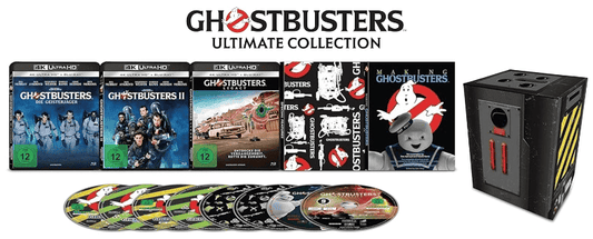 Ghostbusters 1 / 2 / Afterlife Ultimate 4K Ultra-HD Collection - 8 Discs (3x 4K Ultra-HD, 3x Blu-ray, 2x Bonus-Disc)