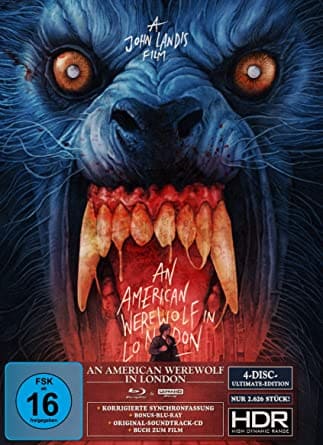 American Werewolf in London (4 Disc Ultimate Edition, 4K Ultra HD+2 Blu-ray's+CD, Cover A) (1981) [4K Ultra HD]