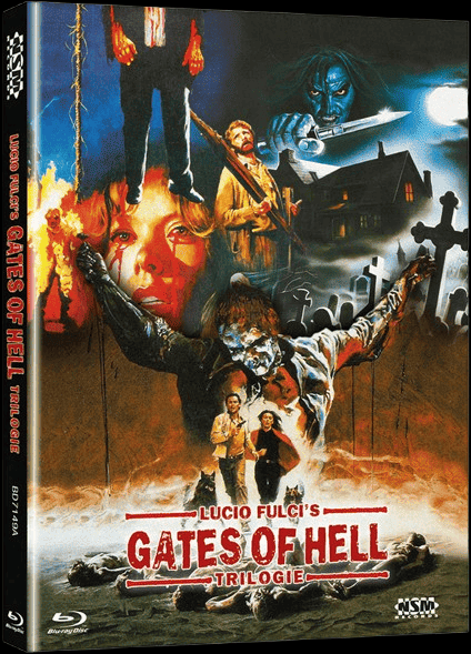 LUCIO FULCIS GATES OF HELL TRILOGIE (Blu-Ray) - Cover A - Mediabook - Limited 999 Edition - Uncut