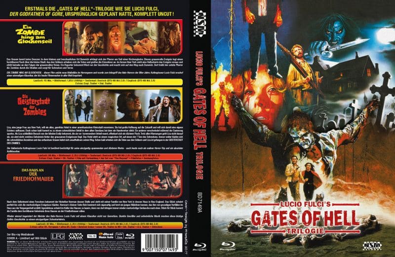 LUCIO FULCIS GATES OF HELL TRILOGIE (Blu-Ray) - Cover A - Mediabook