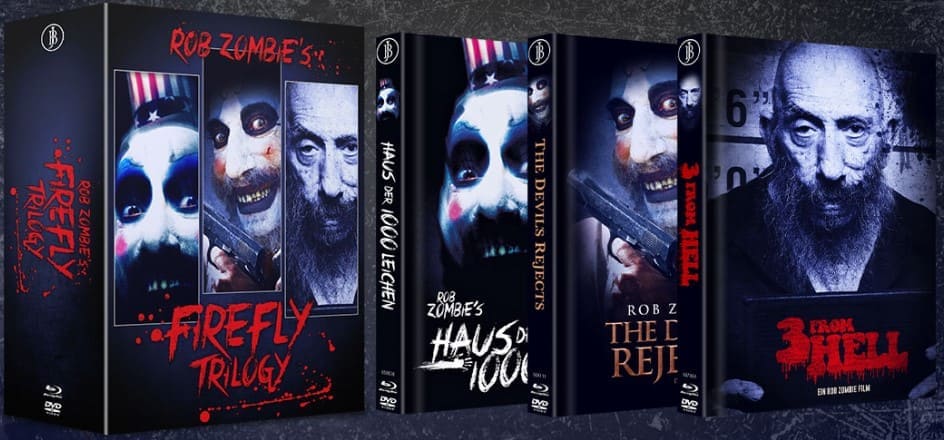 Rob Zombie's Firefly Trilogie [2003/2005/2011] (Cover D) - Black Schuber Edition (Mediabook)