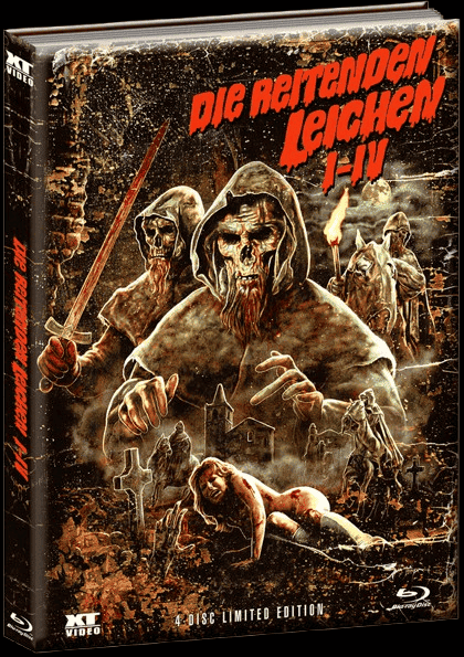 REITENDEN LEICHEN, DIE - Teil 1-4 (Blu-Ray) (4Discs) - Mediabook (Wattiert) - Limited Edition - Uncut