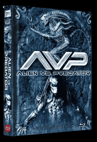 Alien vs. Predator (Limited 3 Disc Mediabook, 2 Blu-ray + DVD, Cover B) (2004) [Blu-ray]