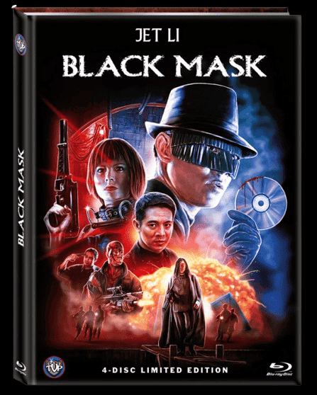 Black Mask (Limited Wattiertes 4 Disc Mediabook, 2 Blu-ray's+2 DVDs, 4 Schnittfassungen, Cover B) (1996) [FSK 18] [Blu-ray]