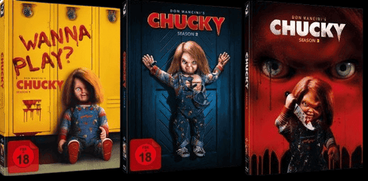 Chucky - Season 1+2+3 (Limited Mediabook, 2 Discs, Cover B+B+B) (2021) [FSK 18] [Blu-ray]
