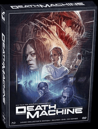 Death Machine (Uncut, 3 Disc Limited Digipak, Blu-ray+DVD+CD) (1994) [FSK 18] [Blu-ray]