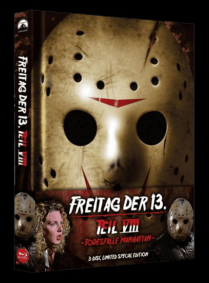 Freitag der 13. Teil 8 - Todesfalle Manhattan (3 Disc Limited Wattiertes Mediabook, Blu-ray+DVD) (1989) [FSK 18] [Blu-ray]