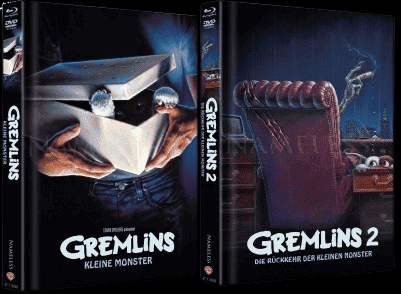 Gremlins 1+2 (Limited Mediabook, Blu-ray+DVD, Cover A) [Blu-ray]
