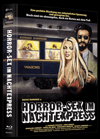 Horror-Sex im Nachtexpress (Limited Wattiertes Mediabook, Blu-ray+DVD, Cover E) (1980) [FSK 18] [Blu-ray]