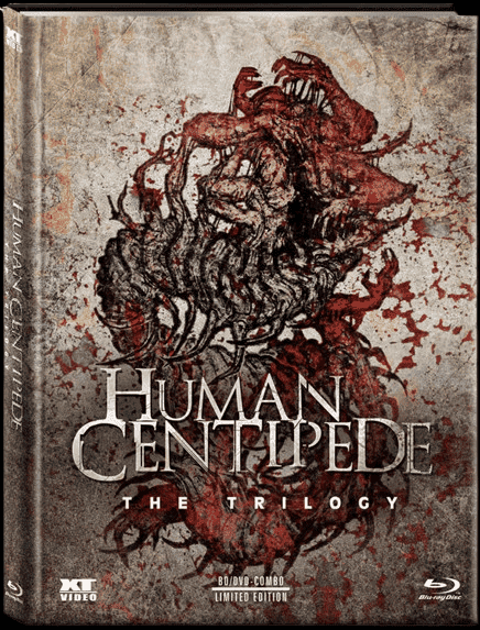 Human Centipede 1-3 Trilogy (Limited Mediabook, 3 Blu-ray's) [FSK 18] [Blu-ray]