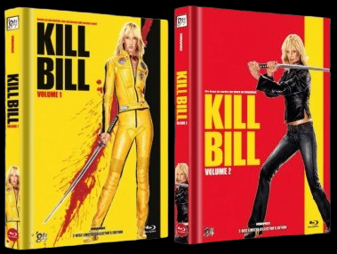 Kill Bill: Vol. 1 + Vol. 2 jeweils Cover E im Mediabook