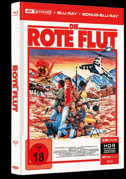Die Rote Flut (Limited Mediabook, 4K Ultra HD+2 Blu-ray's, Cover B) (1984) [FSK 18] [4K Ultra HD]