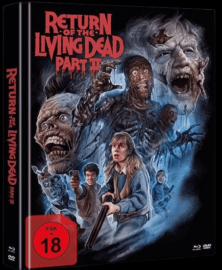 Return of the Living Dead 2 (Limited Mediabook, 2 Discs, Cover B) (1988) [FSK 18] [Blu-ray]