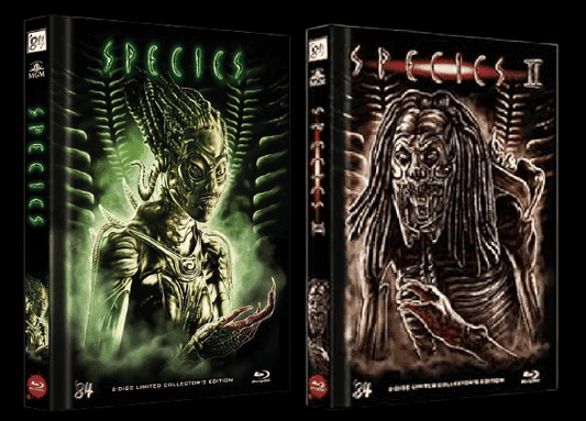 Species 1+2 (Limited Mediabook, Blu-ray+DVD, jeweils im Cover A)(1995) (1998) [Blu-ray]