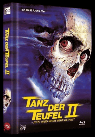 Tanz der Teufel 2 (3 Disc Limited Mediabook, 4K Ultra HD+Blu-ray, Cover H) (1987) [4K Ultra HD]