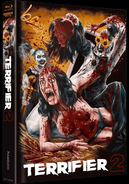 Terrifier 2 (Limited Uncut Mediabook, 4K Ultra HD+Blu-ray, Cover G) (2022) [FSK 18] [4K Ultra HD]