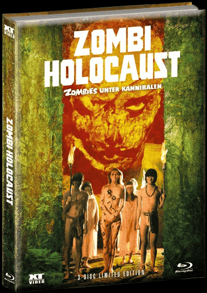 Zombies unter Kannibalen (Zombie Holocaust) (Limited Wattiertes Mediabook, Blu-ray+DVD, Cover B) (1979) [FSK 18] [Blu-ray]